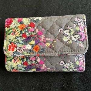 RFID Riley Compact Wallet in Hope Blooms Pattern-Like New!